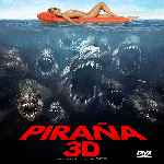 carátula frontal de divx de Pirana 3d