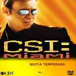 carátula frontal de divx de Csi Miami - Temporada 06