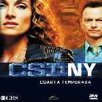 carátula frontal de divx de Csi Ny - Temporada 04