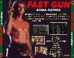 carátula trasera de divx de Fast Gun - Arma Rapida