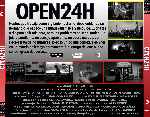 carátula trasera de divx de Open 24h