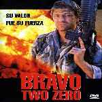 carátula frontal de divx de Bravo Two Zero