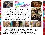 carátula trasera de divx de En Fuera De Juego - V2