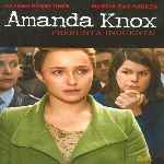 carátula frontal de divx de Amanda Knox - Presunta Inocente