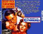 carátula trasera de divx de Las Nieves Del Kilimanjaro - 1952