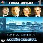 carátula frontal de divx de Ley Y Orden - Accion Criminal - Temporada 01