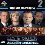 carátula frontal de divx de Ley Y Orden - Accion Criminal - Temporada 02