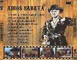 carátula trasera de divx de Adios Sabata - V2