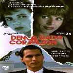 carátula frontal de divx de Demasiado Corazon
