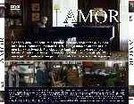 carátula trasera de divx de Amor