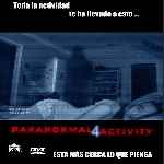 carátula frontal de divx de Paranormal Activity 4 