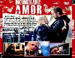 carátula trasera de divx de Inconsolable Amor