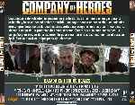 carátula trasera de divx de Company Of Heroes