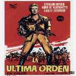 carátula frontal de divx de La Ultima Orden - 1955