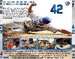 carátula trasera de divx de 42 - La Historia De Jackie Robinson