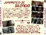 carátula trasera de divx de Juramento De Silencio - 2013