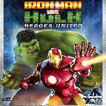 carátula frontal de divx de Iron Man & Hulk - Heroes United