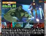 carátula trasera de divx de Iron Man & Hulk - Heroes United