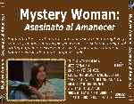 carátula trasera de divx de Mystery Woman - Asesinato Al Amanecer