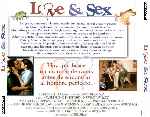 carátula trasera de divx de Love And Sex - Amor Y Sexo - V2
