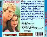 cartula trasera de divx de Love Story