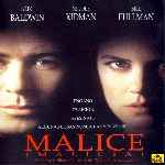 carátula frontal de divx de Malice - Malicia