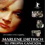 carátula frontal de divx de Marlene Dietrich - Su Propia Cancion