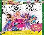 carátula trasera de divx de Barbie Super Princesa