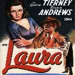 carátula frontal de divx de Laura - 1944