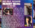carátula trasera de divx de Mercury Rising - Al Rojo Vivo