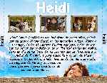 carátula trasera de divx de Heidi - 2015