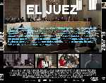 carátula trasera de divx de El Juez - 2015