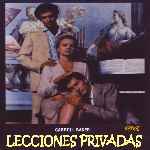 carátula frontal de divx de Lecciones Privadas - 1975
