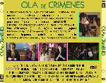 carátula trasera de divx de Ola De Crimenes - 2018 