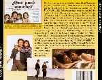 carátula trasera de divx de Que Paso Anoche - 1986