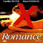 carátula frontal de divx de Romance X
