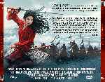 carátula trasera de divx de Mulan - 2020