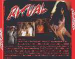 carátula trasera de divx de Ritual - 2001