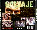 carátula trasera de divx de Salvaje - 2003