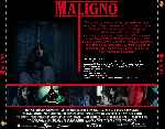 carátula trasera de divx de Maligno