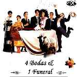 carátula frontal de divx de Cuatro Bodas Y Un Funeral - V2