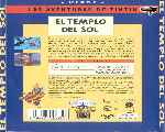 carátula trasera de divx de Las Aventuras De Tintin - El Templo Del Sol