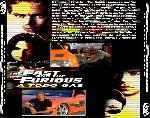 carátula trasera de divx de The Fast And The Furious - A Todo Gas