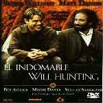 carátula frontal de divx de El Indomable Will Hunting