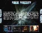 cartula trasera de divx de Final Fantasy - La Fuerza Interior