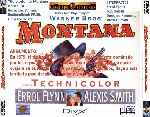 carátula trasera de divx de Montana - 1950