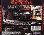 carátula trasera de divx de Sombras De Sospecha - 1998