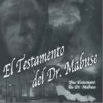 carátula frontal de divx de El Testamento Del Dr. Mabuse - 1933