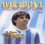 carátula frontal de divx de Maradona - Vida Palabra Y Goles