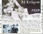 carátula trasera de divx de El Eclipse - 1962